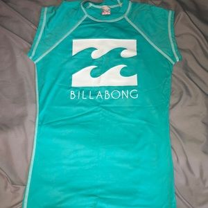 Billabong Women’s Turquoise Rash Guard